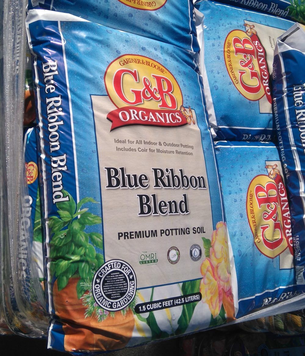 Potting Soil, Compost, Peat Moss, Perlite 1 Blue ribbon blend