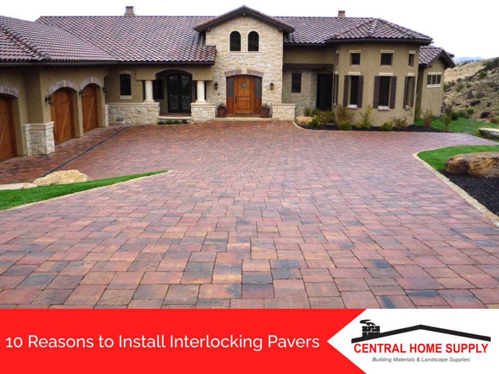 Picture of a beautiful house with interlocking pavers