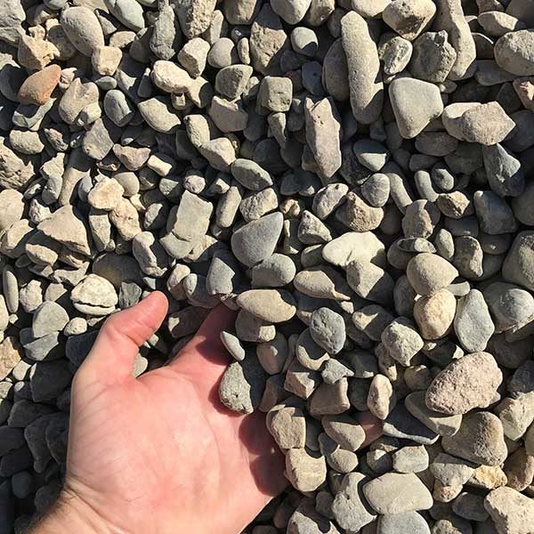 3/4 river gravel