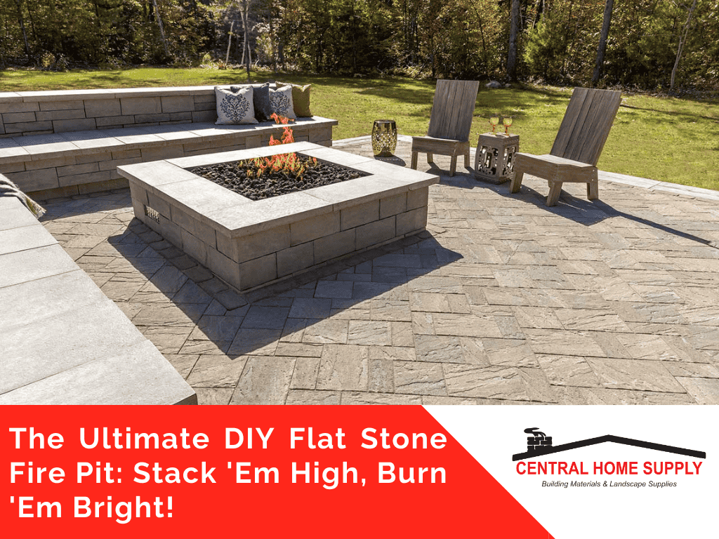 Flat stone fire pit image
