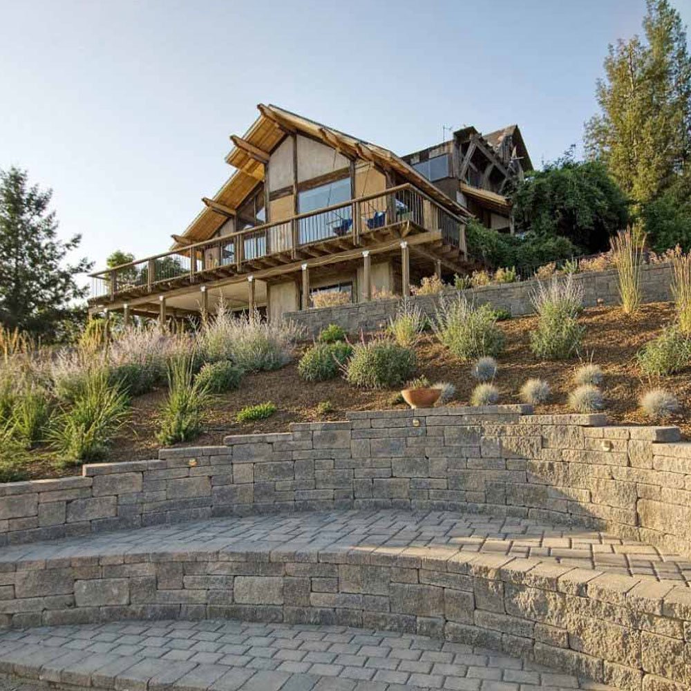 Interlocking retaining wall system central home supply - santa cruz ca