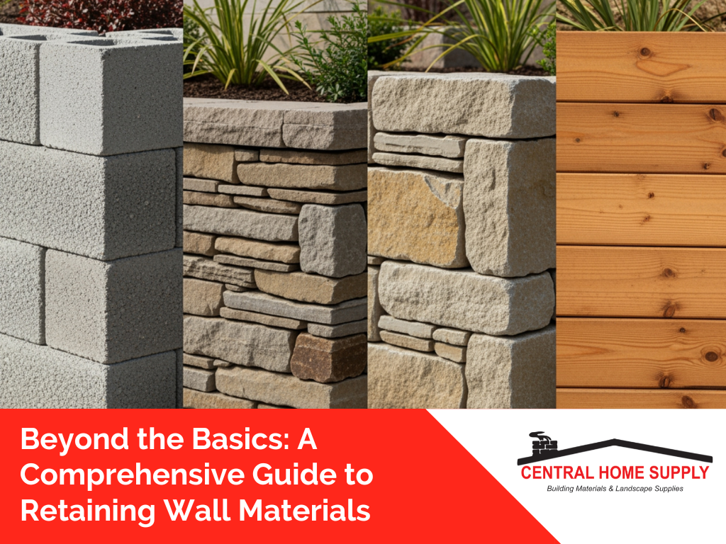 Retaining wall materials image 1
