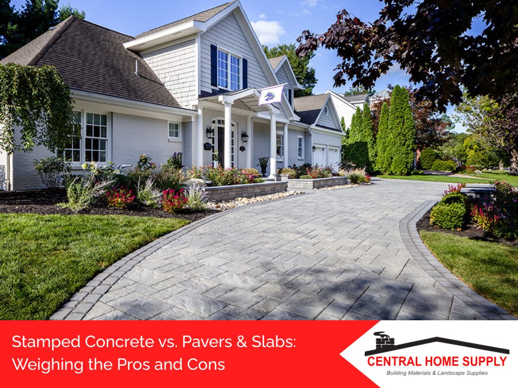 Stamped concrete vs. Pavers & slabs pros cons