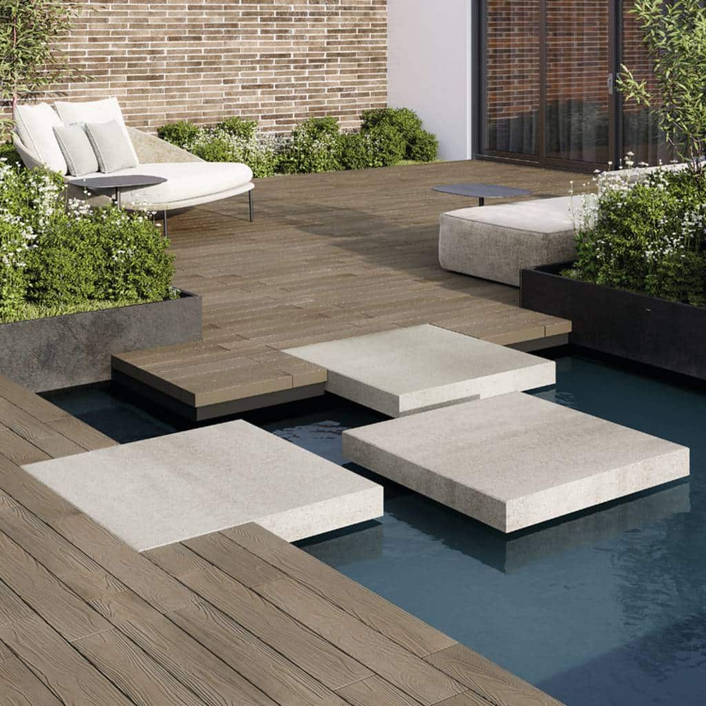 Techo bloc floating steps